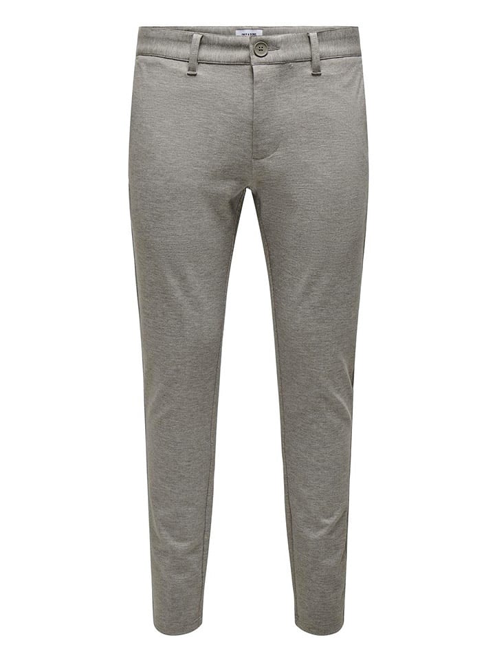 ONLY & SONS Spodnie chino w kolorze szarym rozmiar: W29/L30