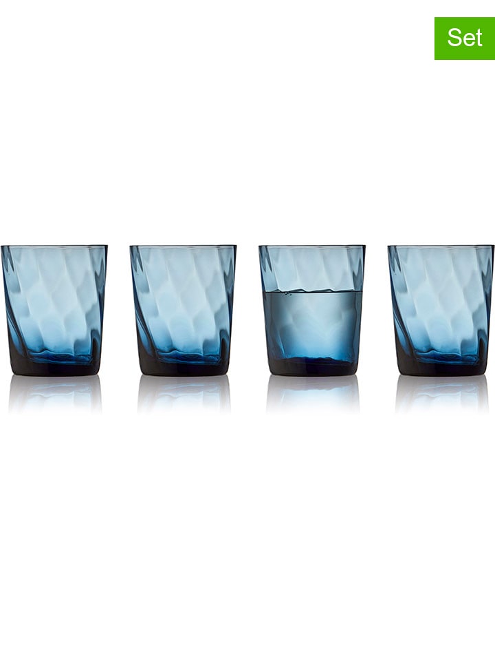 Lyngby Glas Szklanki (4 szt.) w kolorze niebieskim - 300 ml rozmiar: onesize