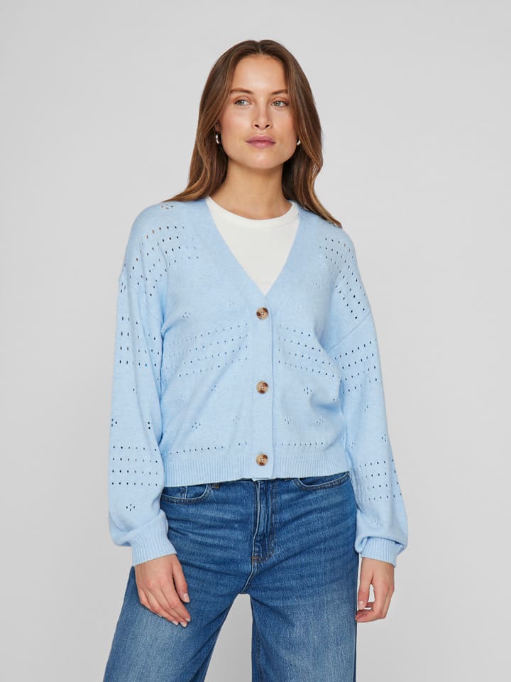 Vila Kardigan w kolorze błękitnym rozmiar: XS