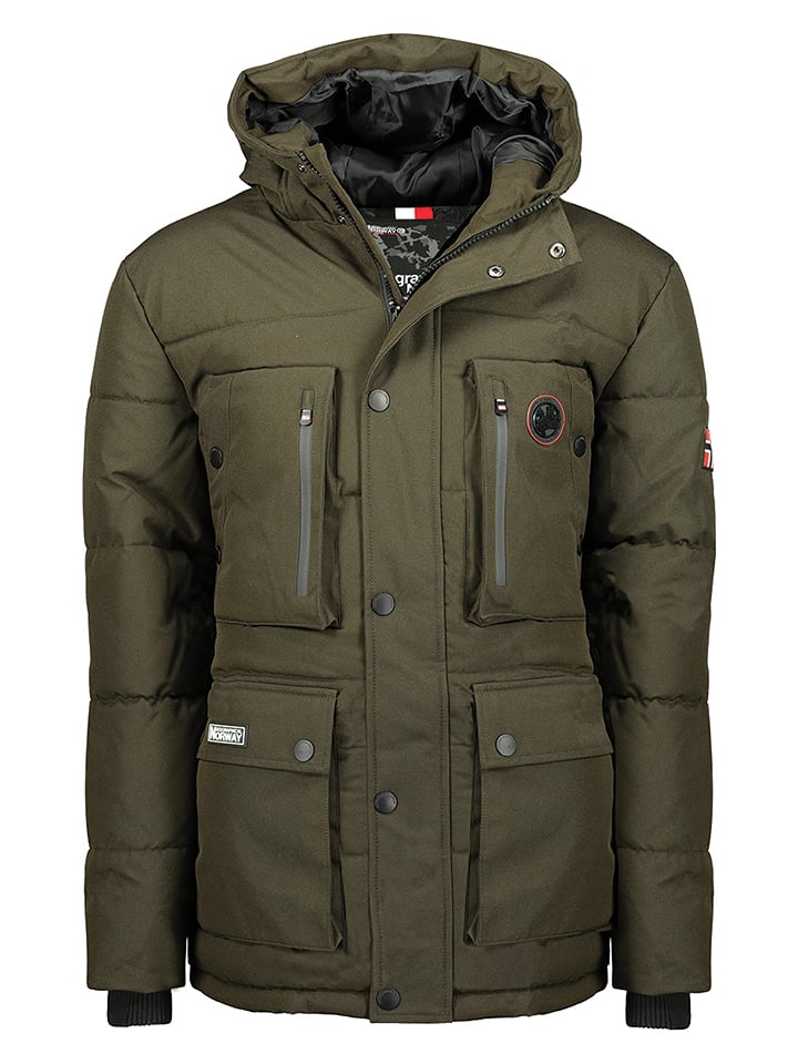 Geographical Norway Kurtka zimowa "Albert" w kolorze khaki rozmiar: 140