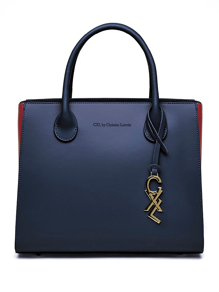 CXL by Christian Lacroix Skórzana torebka "Montaigne" w kolorze niebieskim - 32 x 26 x 15 cm rozmiar: onesize