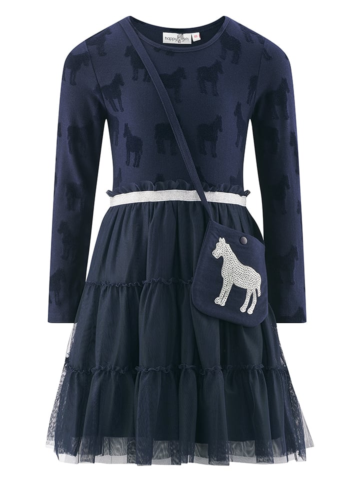 happy girls by Eisend Sukienka w kolorze granatowym rozmiar: 140