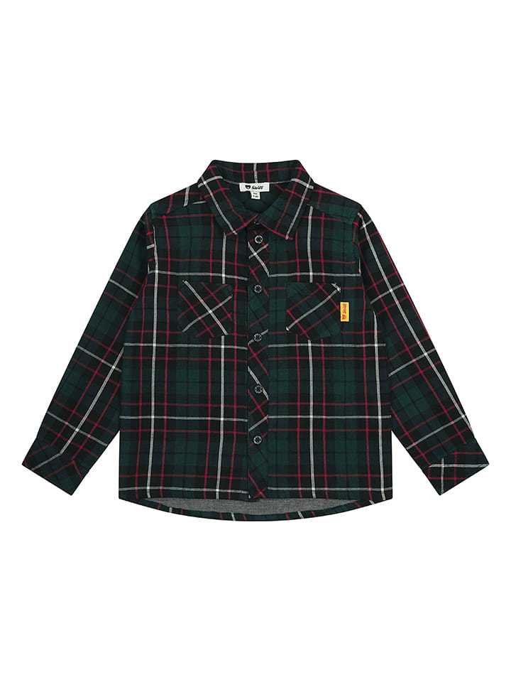 Steiff Koszula w kolorze czarno-zielonym rozmiar: 104