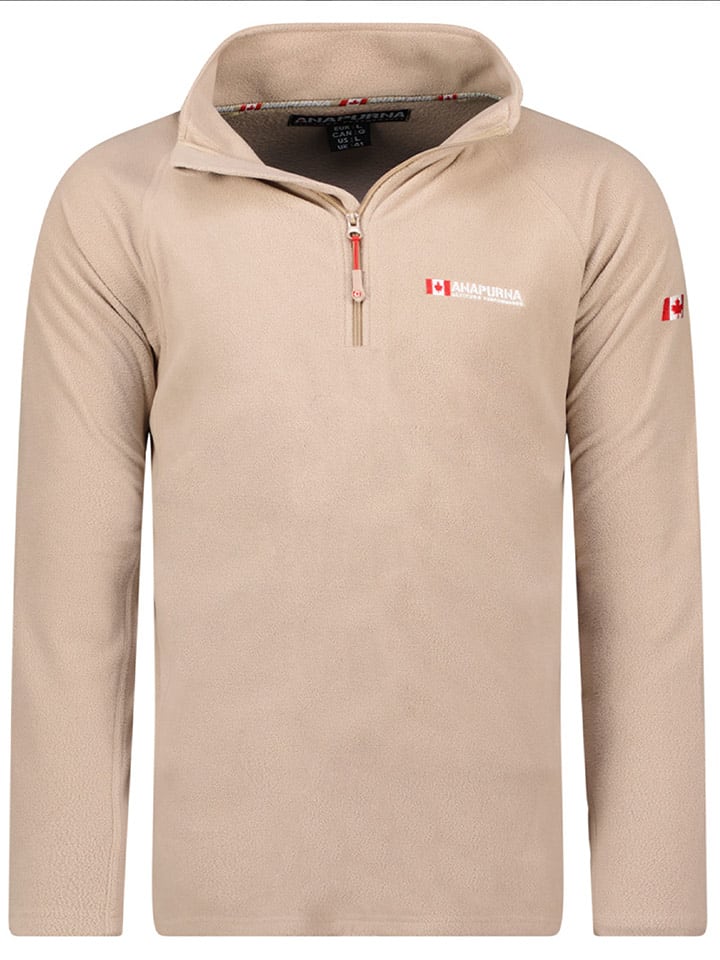 ANAPURNA Bluza polarowa "Tonneau" w kolorze beżowym rozmiar: XXL