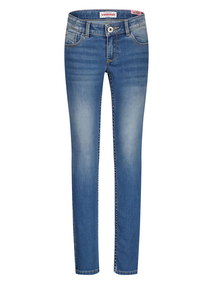 Vingino Dżinsy "Alice" - Skinny fit - w kolorze niebieskim rozmiar: 158
