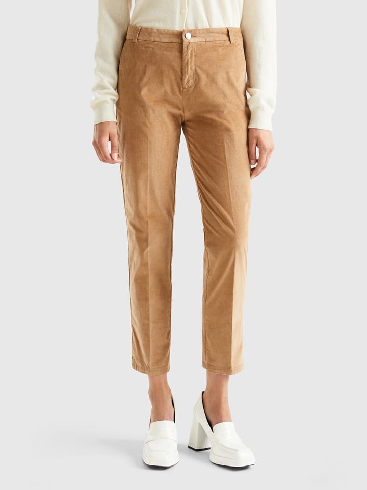 Benetton Spodnie chino w kolorze beżowym rozmiar: 32