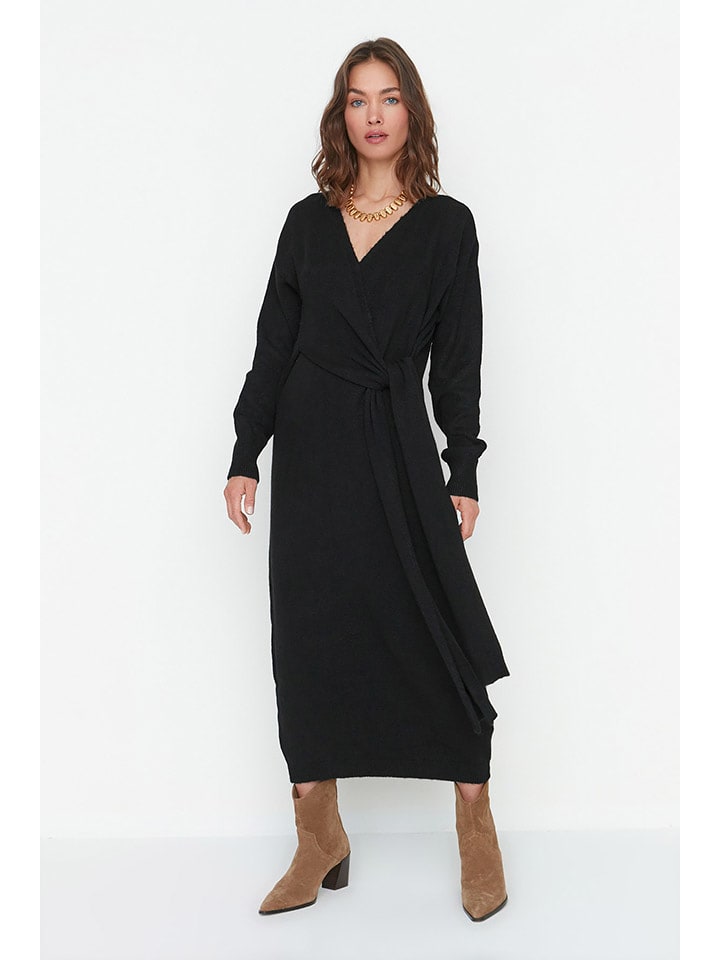 trendyol Sukienka w kolorze czarnym rozmiar: L