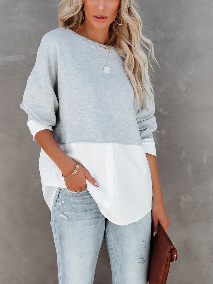 LA Angels Bluza w kolorze biało-szarym rozmiar: M