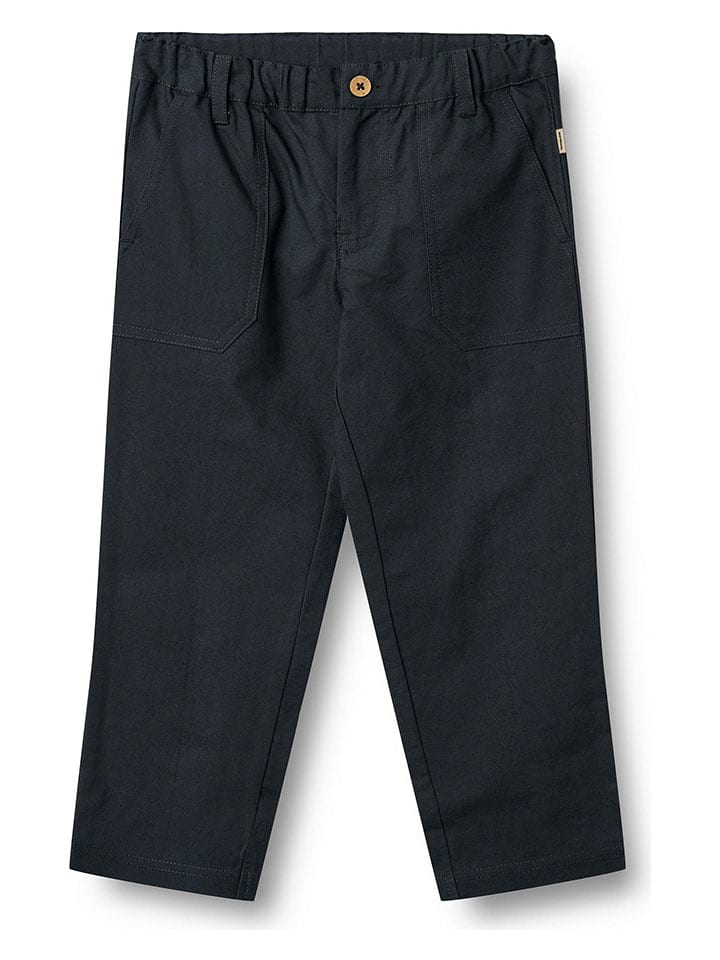 Wheat Spodnie chino "Egon" w kolorze granatowym rozmiar: 110