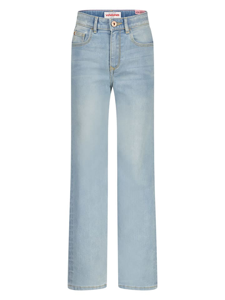 Vingino Dżinsy "Cindy" - Comfort fit - w kolorze błękitnym rozmiar: 134