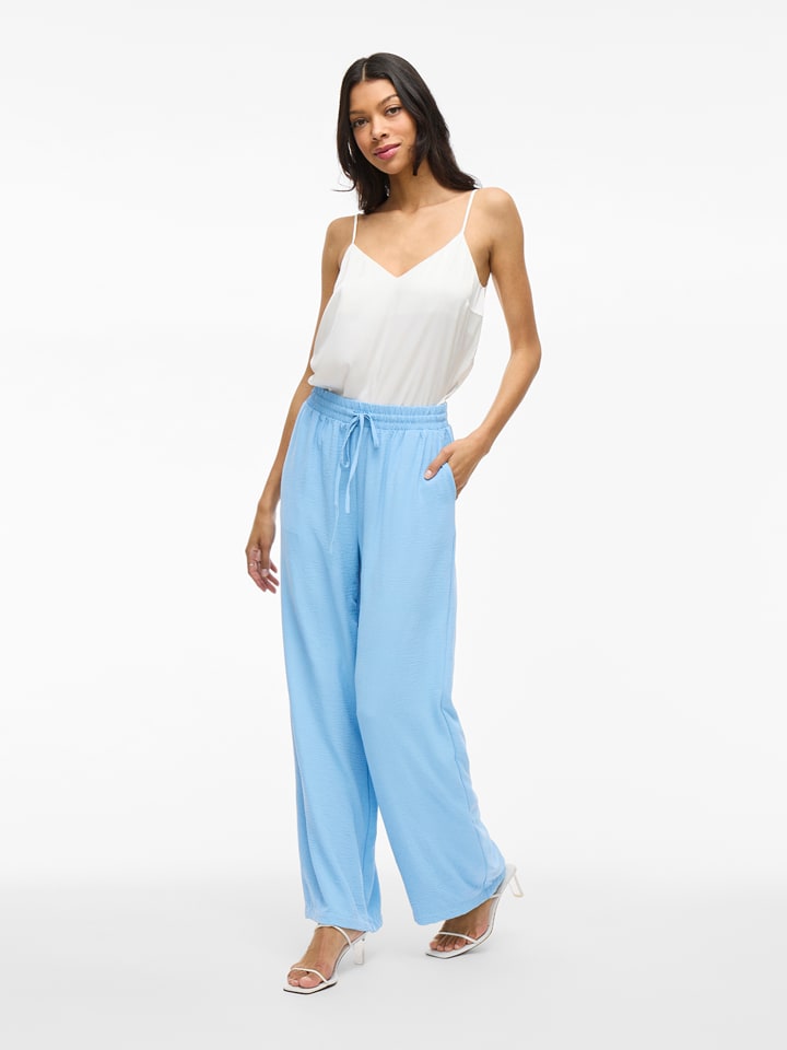 Vila Spodnie w kolorze błękitnym rozmiar: 34