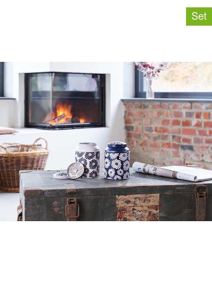 Eigenart Puszki (2 szt.) "Amami" w kolorze biało-granatowym na herbatę - 175 g rozmiar: onesize