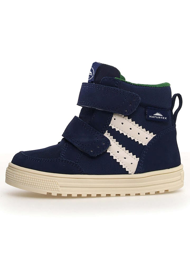 Naturino Skórzane sneakersy "Tabby" w kolorze granatowym rozmiar: 34