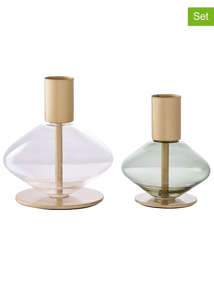 House Nordic Świeczniki (2 szt.) w kolorze beżowym rozmiar: onesize