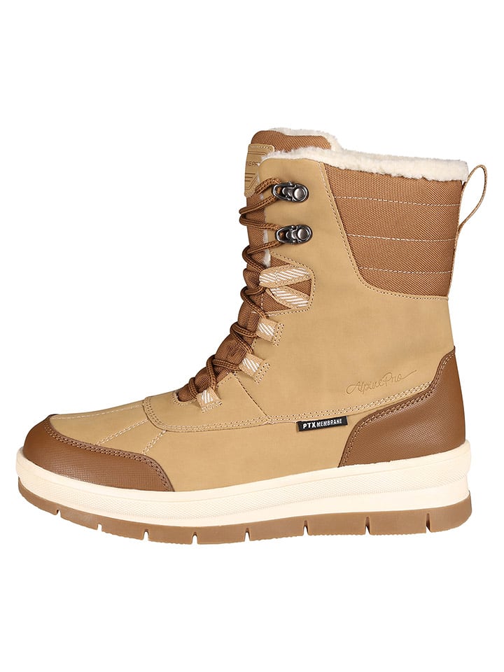 Alpine Pro Kozaki zimowe "Koba" w kolorze beżowo-jasnobrązowym rozmiar: 38