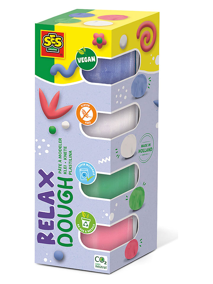 SES Plastelina (4 szt.) - 4 x 90 g - 12 m+ rozmiar: onesize
