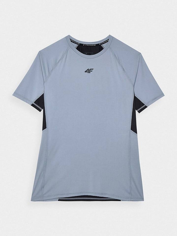 4F Koszulka sportowa w kolorze szarym rozmiar: M