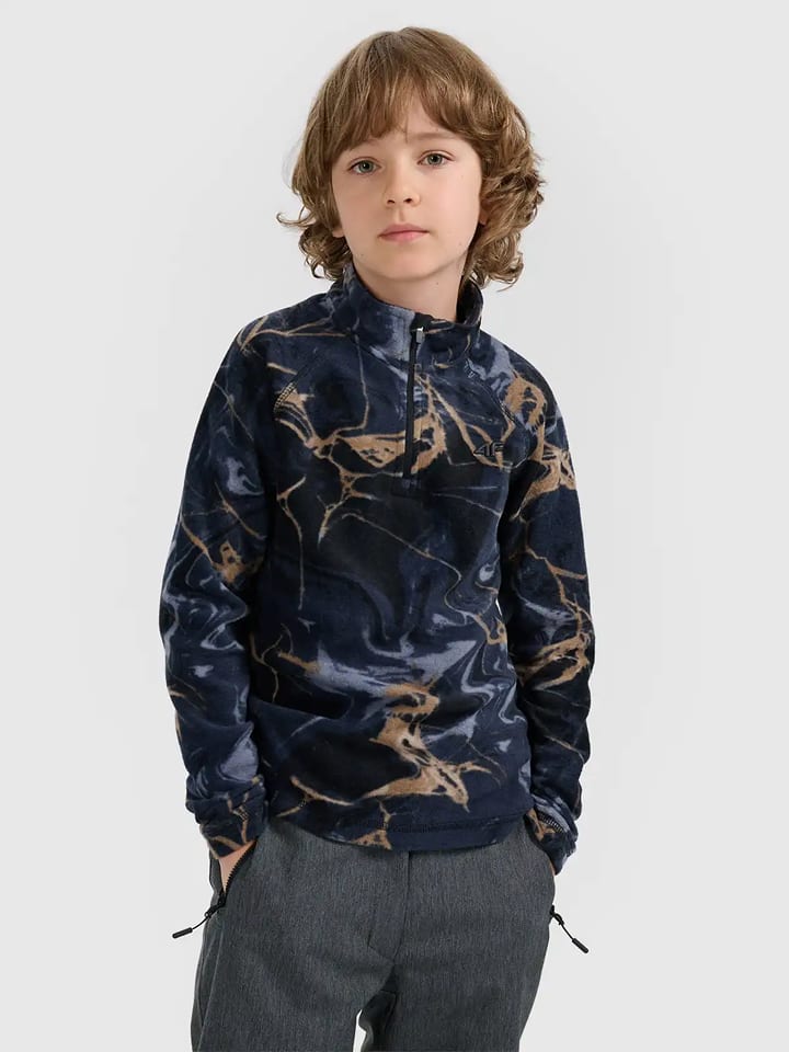 4F Bluza polarowa w kolorze niebiesko-beżowym rozmiar: 146/152