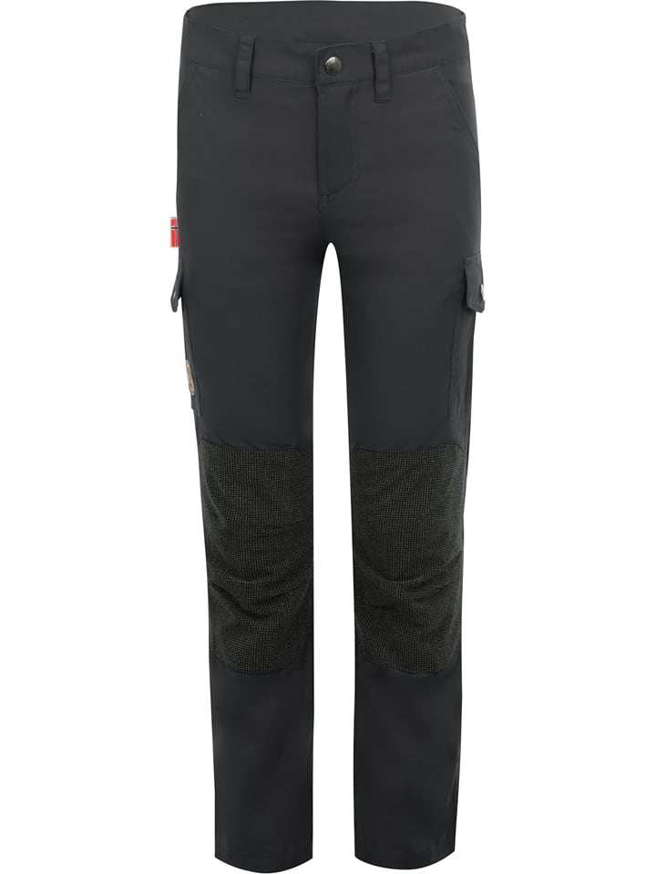 Trollkids Spodnie trekkingowe "Trollheimen" w kolorze szarym rozmiar: 122