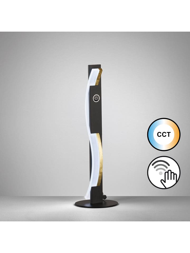 FISCHER & HONSEL Lampa stołowa LED "Bridge" w kolorze czarnym - wys. 42 x Ø 13 cm rozmiar: onesize