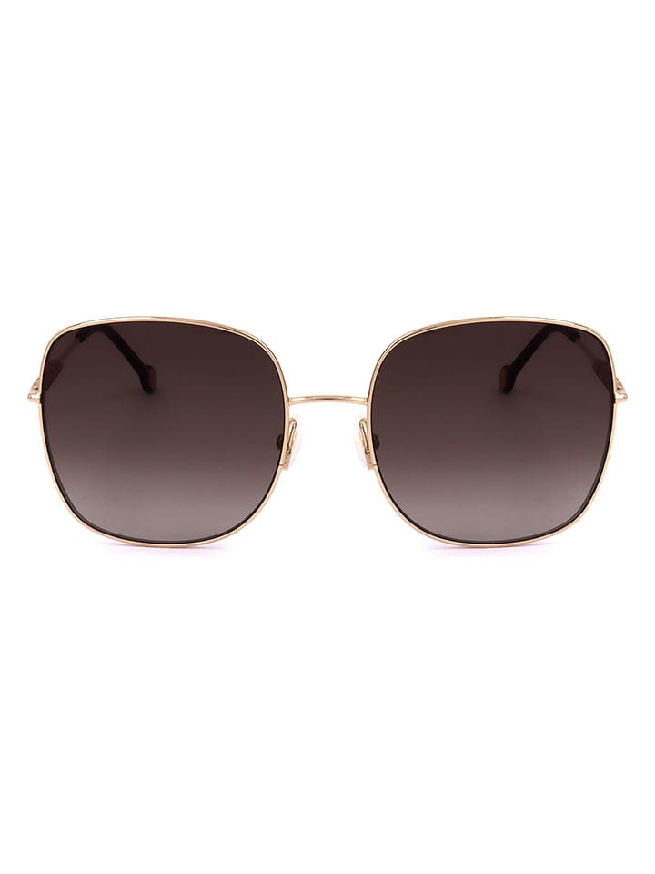 Carolina Herrera Damskie okulary przeciwsłoneczne w kolorze złoto-brązowym rozmiar: 59