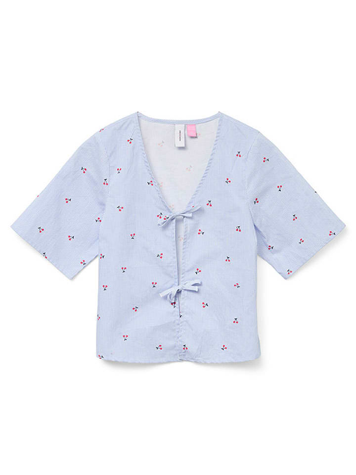 Vero Moda Girl Bluzka "Odea" w kolorze błękitnym rozmiar: 158