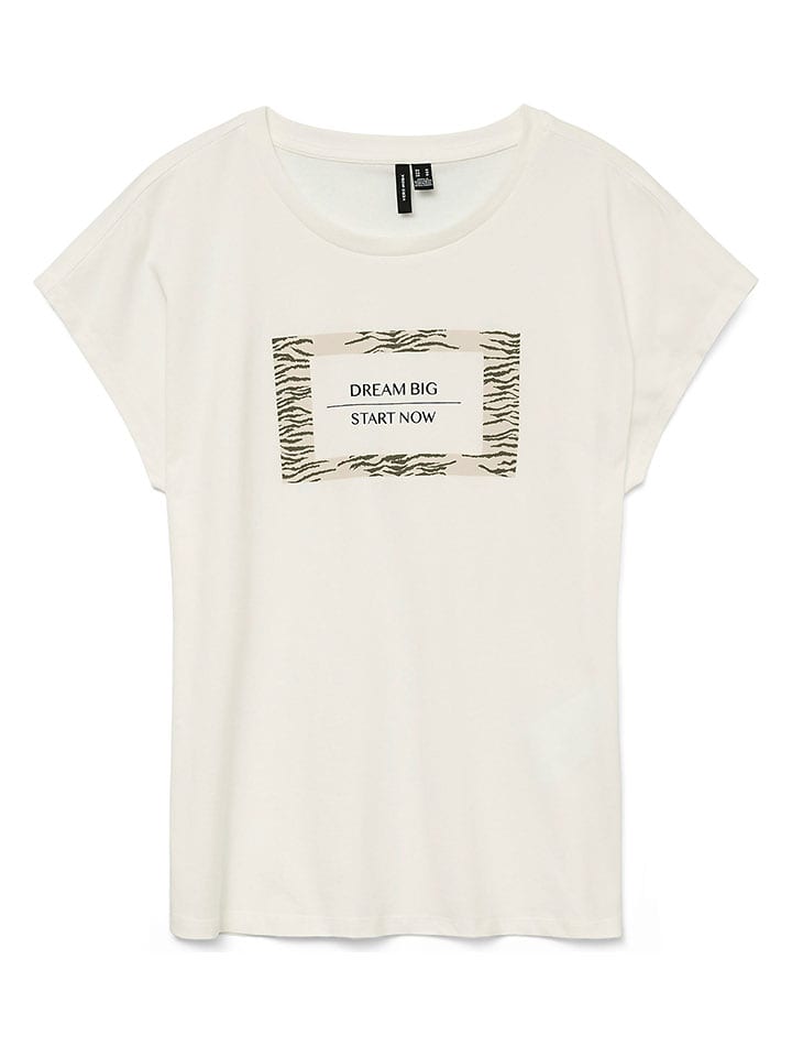 Vero Moda Koszulka w kolorze kremowym rozmiar: L