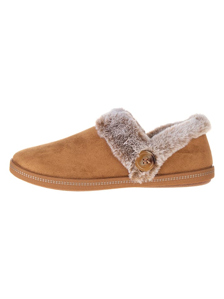 Skechers Slippersy "Cozy Campfire" w kolorze jasnobrązowym rozmiar: 35,5