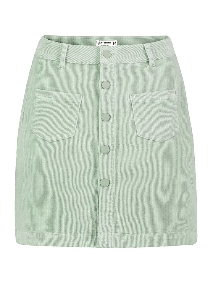 Sublevel Spódnica sztruksowa w kolorze miętowym rozmiar: M
