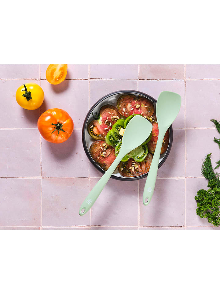 Björn Sztućce sałatkowe "Ivar" w kolorze zielonym - wys. 30,2 cm rozmiar: onesize