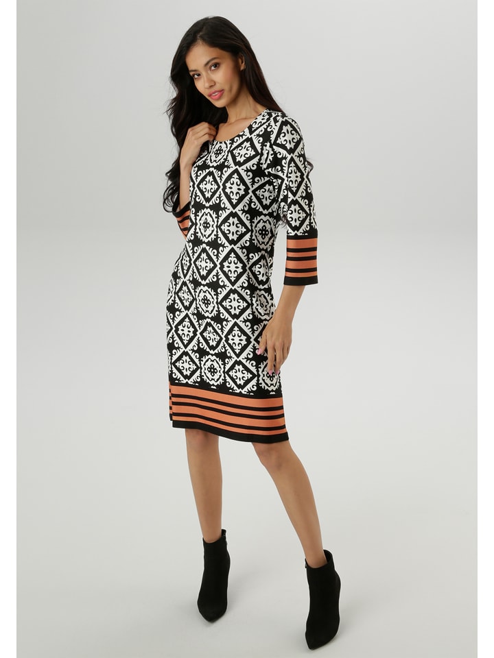 Aniston Sukienka w kolorze czarno-białym rozmiar: 40