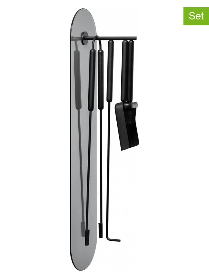 Blomus 5-częściowy zestaw kominkowy "Ashi" w kolorze czarnym rozmiar: onesize