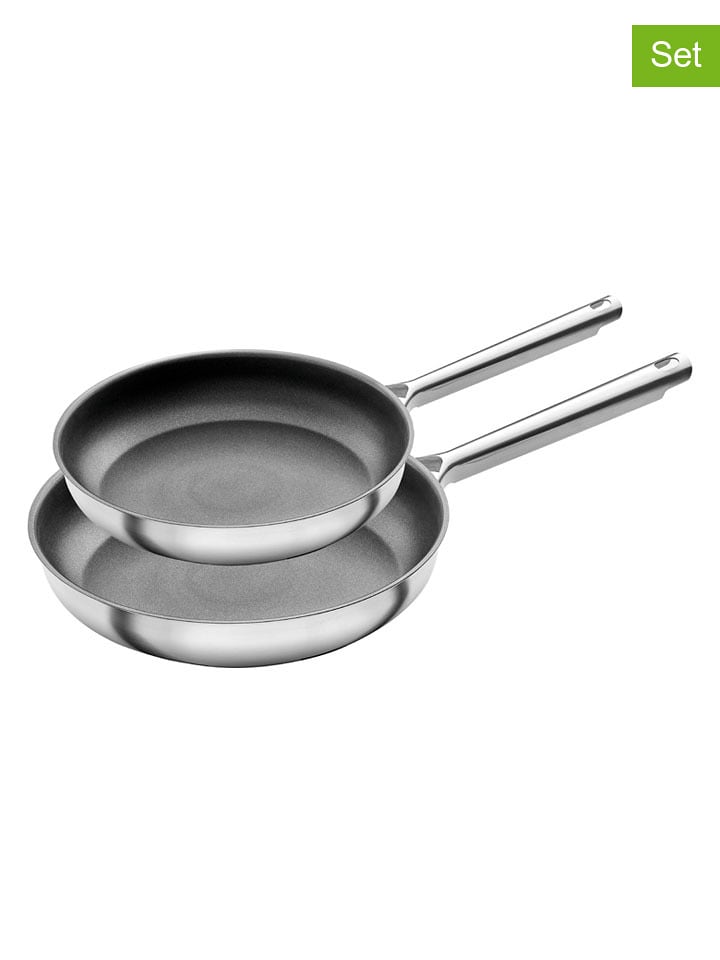 Zwilling Patelnie (2 szt.) "TrueFlow" w kolorze srebrnym rozmiar: onesize
