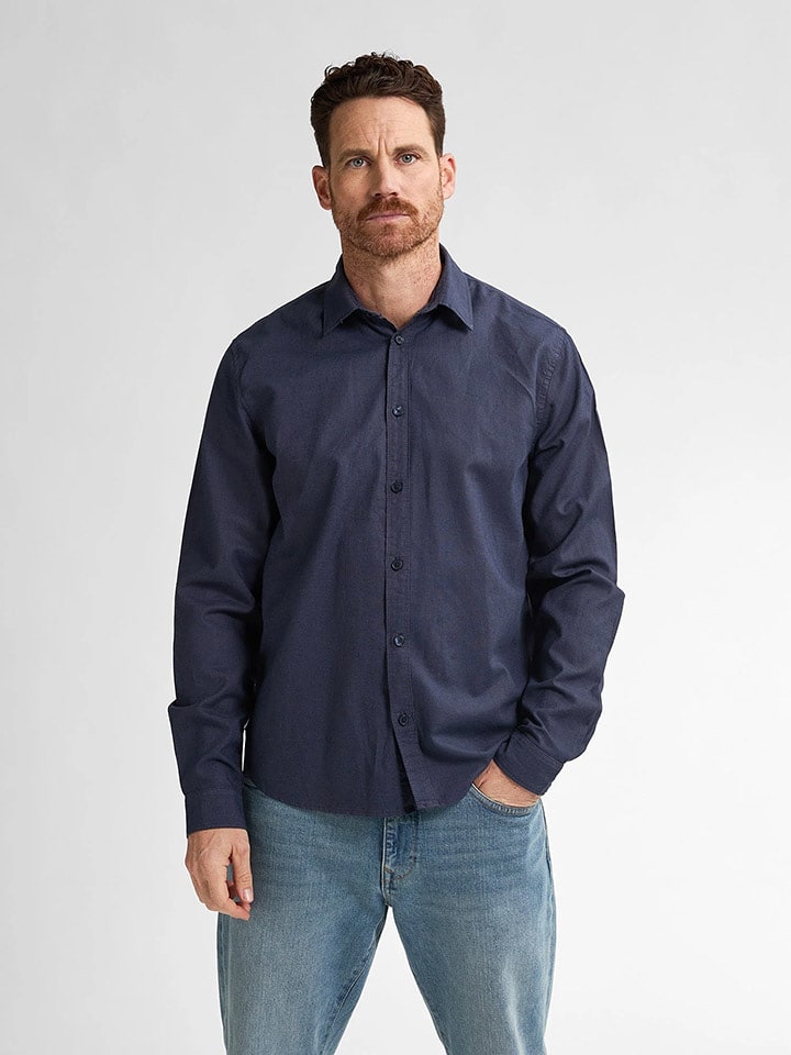 Petrol Industries Koszula "Tealline" w kolorze granatowym rozmiar: XL