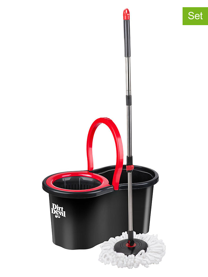Dirt Devil 2-częściowy zestaw w kolorze czarno-czerwonym do mycia podłóg rozmiar: onesize