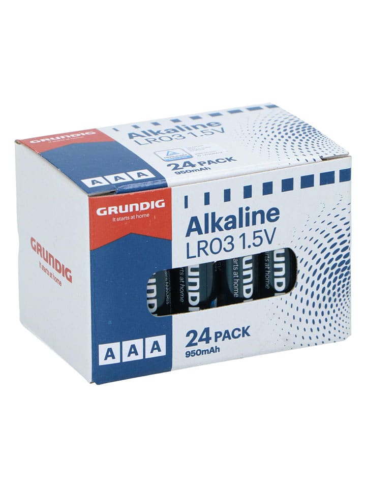 GRUNDIG Baterie alkaliczne (24 szt.) - AAA/LR03 950 mAh rozmiar: onesize
