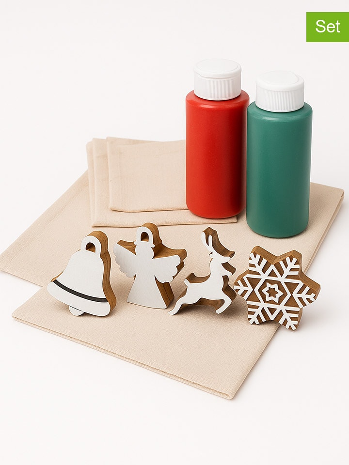 Samimi 10-częściowy zestaw w kolorze beżowo-zielono-czerwonym rozmiar: onesize