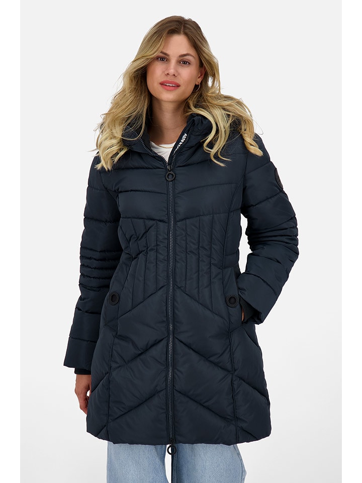 alife and kickin Płaszcz zimowy "Priska" w kolorze granatowym rozmiar: S