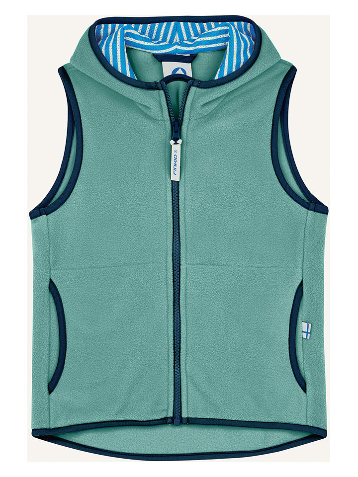 finkid Kamizelka polarowa "Poppeli" w kolorze zielonym rozmiar: 90/100