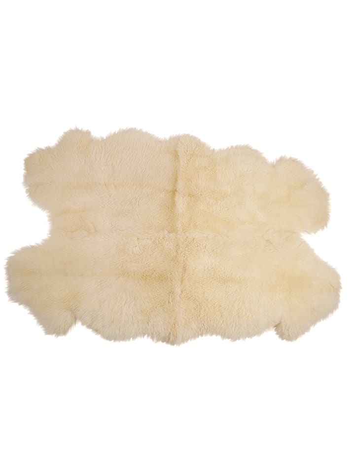 Kaiser Naturfellprodukte Dekoracyjna wyściółka wełniana w kolorze kremowym rozmiar: 180x110 cm