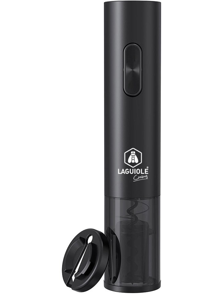 Laguiole Elektryczny korkociąg w kolorze czarnym - 22,8 x Ø 4,8 cm rozmiar: onesize