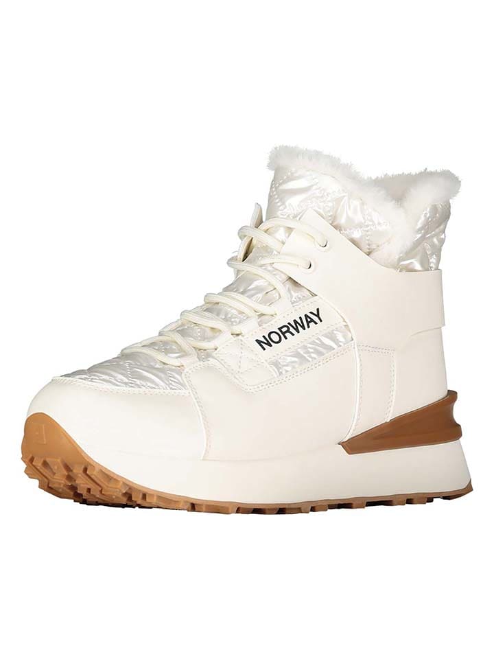 Geographical Norway Botki "Obim" w kolorze białym rozmiar: 41
