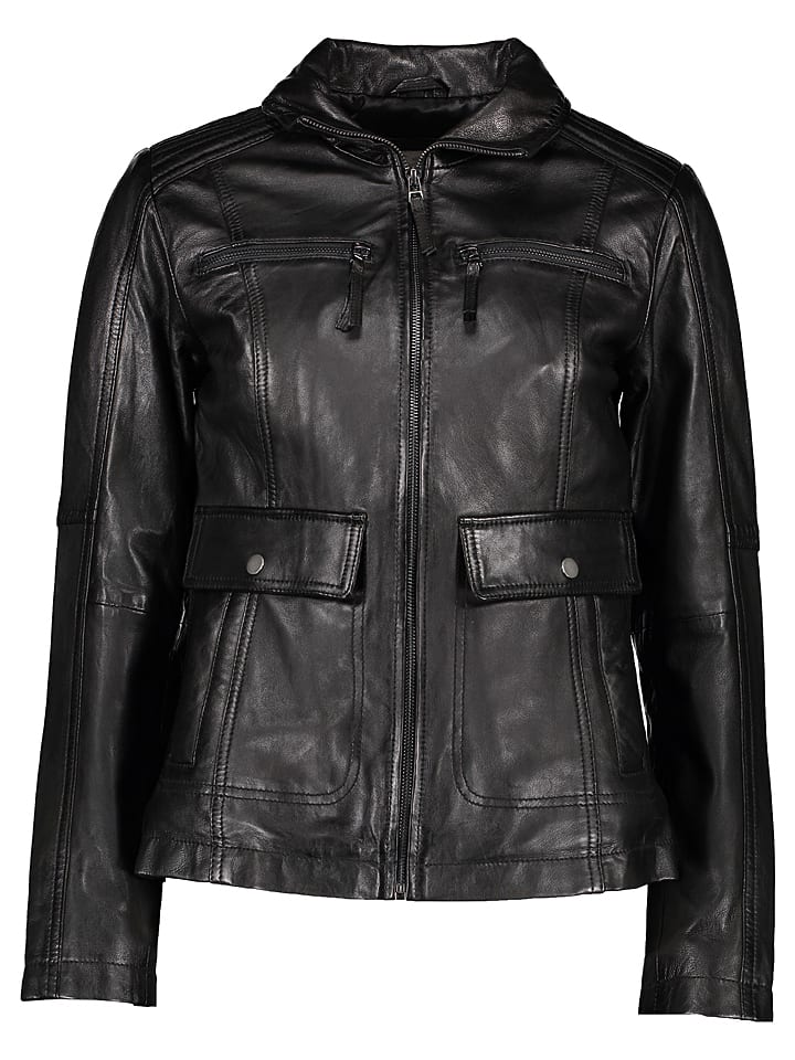 7eleven Skórzana kurtka w kolorze czarnym rozmiar: 38