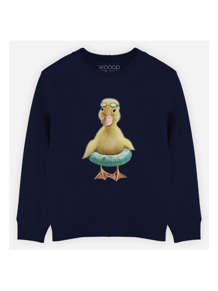 WOOOP Bluza "Duck bouee" w kolorze granatowym rozmiar: 104