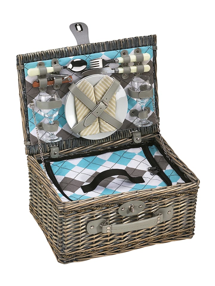 Cilio Koszyk piknikowy "Stresa deluxe" w kolorze szarym rozmiar: onesize