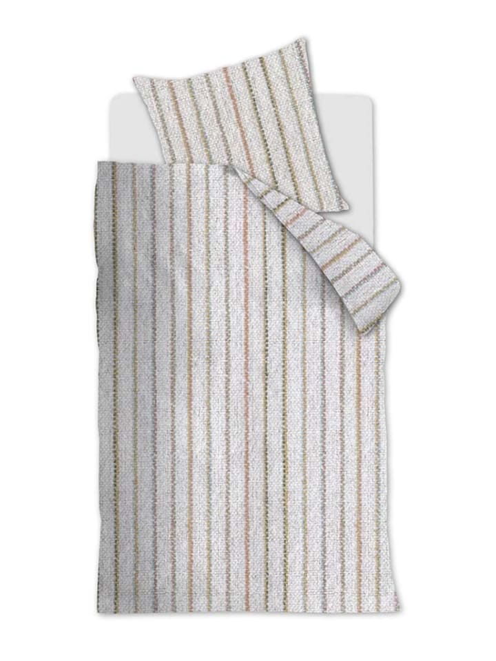 Beddinghouse Komplet pościeli renforcé "Soft Lines" w kolorze białym rozmiar: 155x220 cm