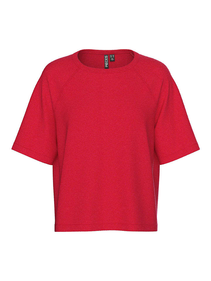 Pieces Koszulka "Bree" w kolorze czerwonym rozmiar: XL
