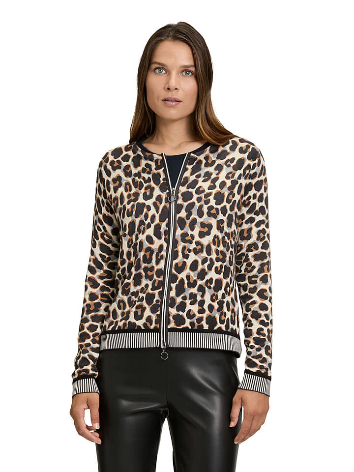 Betty Barclay Kardigan w kolorze szaro-beżowo-czarnym rozmiar: 46