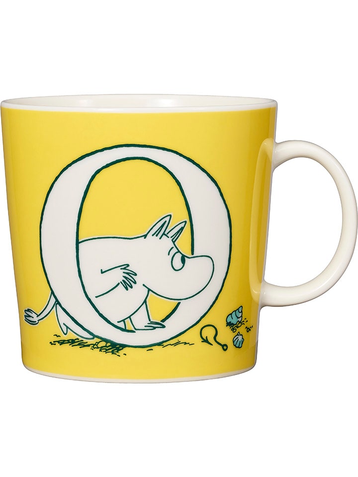 Moomin Kubek "O" w kolorze żółtym - 400 ml rozmiar: onesize