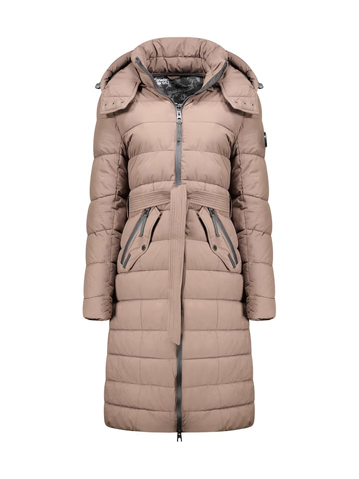 Canadian Peak Płaszcz zimowy "Cabimeak" w kolorze szarobrązowym rozmiar: XL